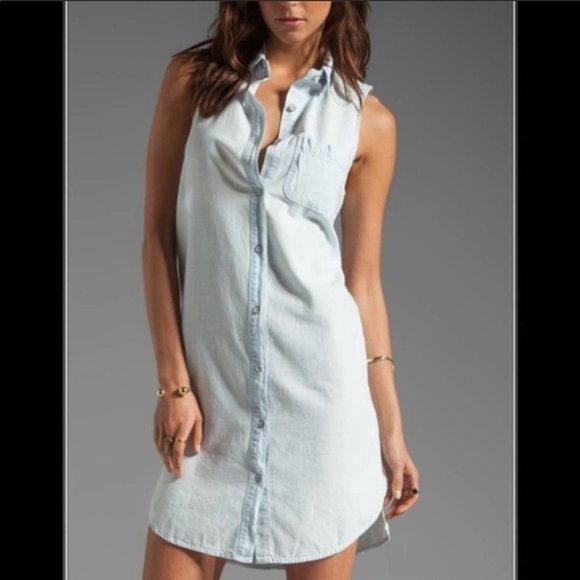 rag & bone Dresses & Skirts - Rag & Bone JEAN Sleeveless Shirt The Norfolk Dress